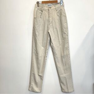 Vintage 90s French Dressing Khaki High Rise Straight Leg Mom Jeans